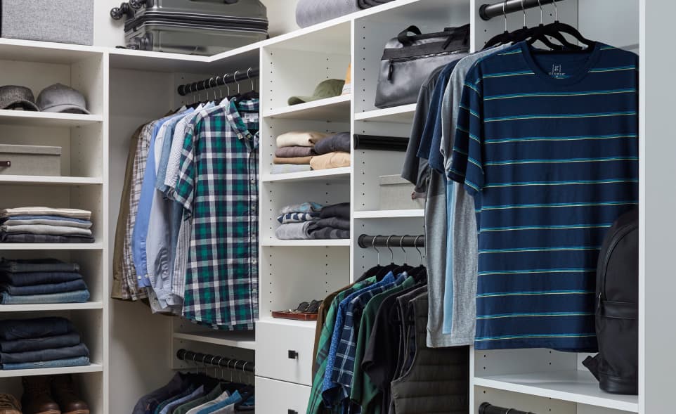 Custom closet organization