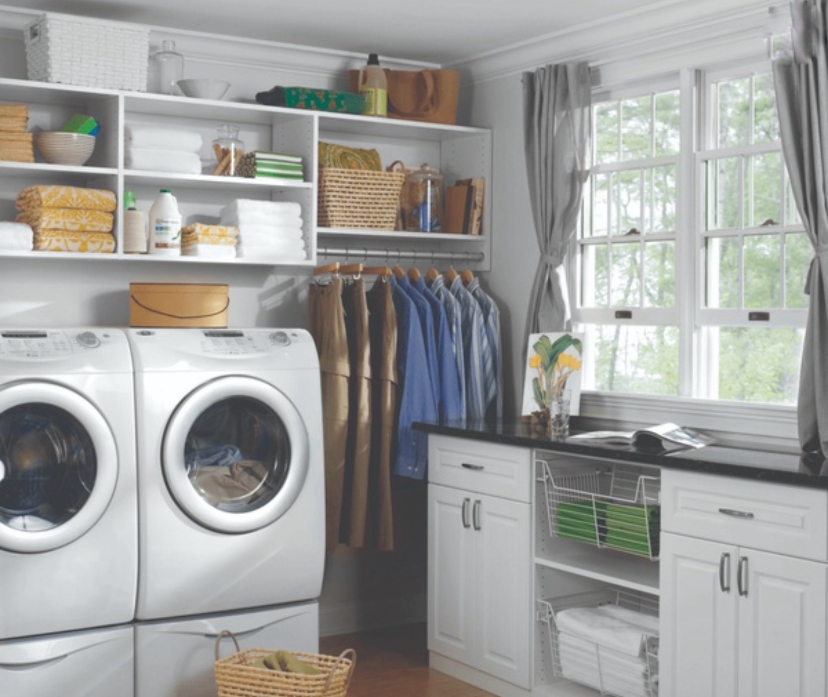 Custom laundry room storage