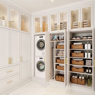 Laundry closet
